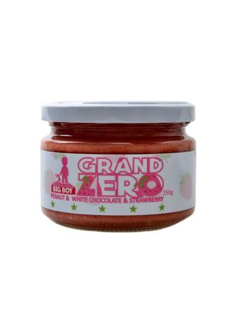 Grand zero s bílou čokoládou a jahodami 250 g