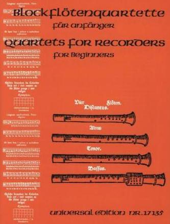 Blockflötenquartette für Anfänger, für 4 Blockflöten (SA(S)A(T)T(B))
