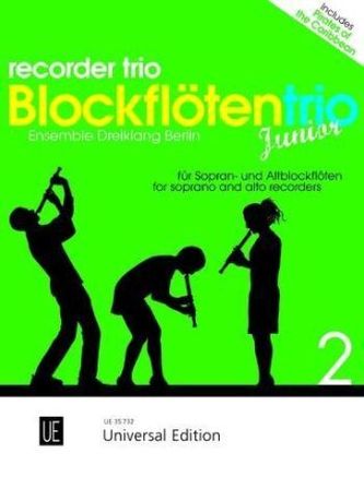 Blockflötentrio Junior für drei Blockflöten (Sopran- und Altblockflöten), Spielpartitur. Bd.2