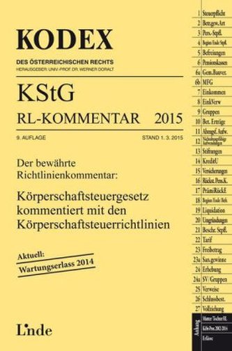 KODEX KStG Richtlinien-Kommentar 2015 (f. Österreich)