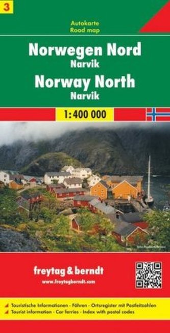 Freytag & Berndt Autokarte Norwegen Nord - Narvik 1 : 400 000. Norway North