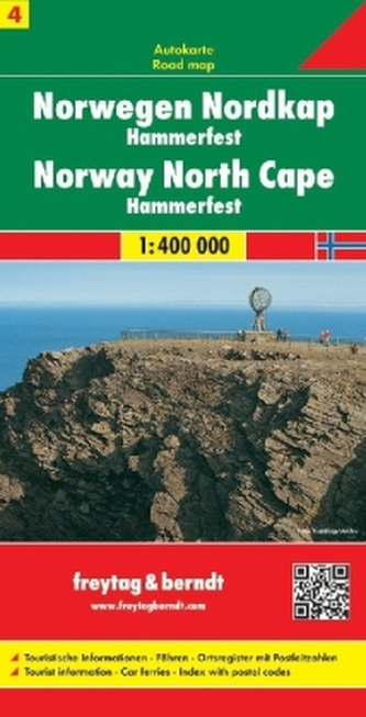 AK 0658 Norsko 4 - Nordkap-Hammerfest 1:400 000 / automapa + mapa pro volný čas