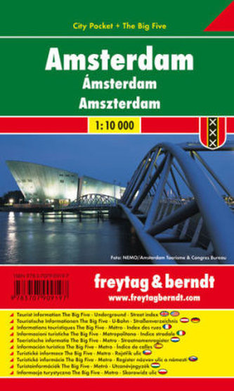 Freytag & Berndt Stadtplan Amsterdam. Amszterdam