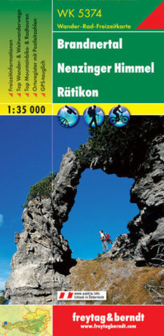 Freytag & Berndt Wander-, Rad- und Freizeitkarte Brandnertal, Nenzinger Himmel, Rätikon
