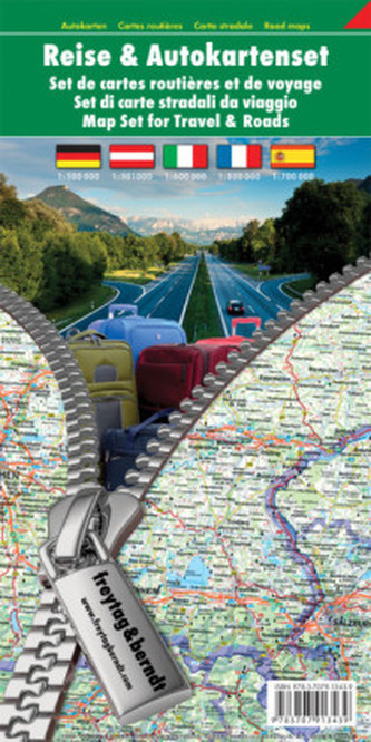 Freytag & Berndt Autokarte Deutschland - Österreich - Italien - Frankreich - Spanien, Reise & Autokartenset