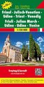 Freytag & Berndt Autokarte Friaul, Julisch-Venetien, Udine, Triest, Venedig. Friulia, Julian March, Udine, Triest, Venice