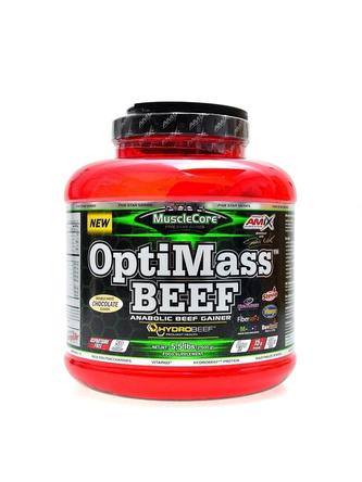 Muscle Core Optimass Beef Gainer 2500 g - biela čokoláda