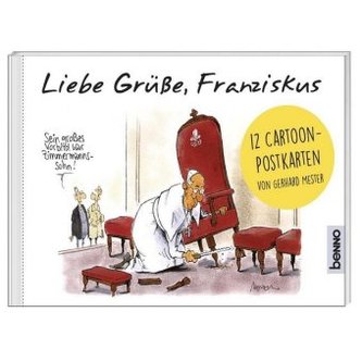 Liebe Grüße, Franziskus, Postkartenbuch
