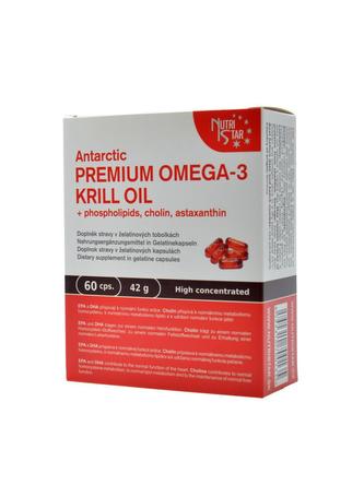 Antarktický PREMIUM OMEGA-3 KRILLOVÝ OLEJ, 60 cps.