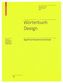 Wörterbuch Design