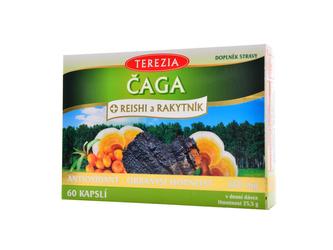 Čaga + Reishi a rakytník 60 kapsúl