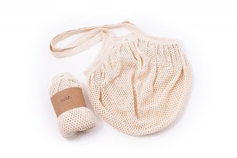 Casa Organica Síťovinová taška s drobnými oky - natural