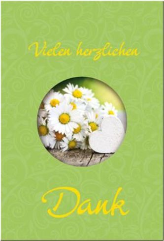 Vielen herzlichen Dank, Leporellokarte und Geschenkheft