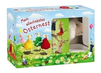 Mein allerliebstes Osternest, 2 Bilderbücher mit Plüschlämmchen