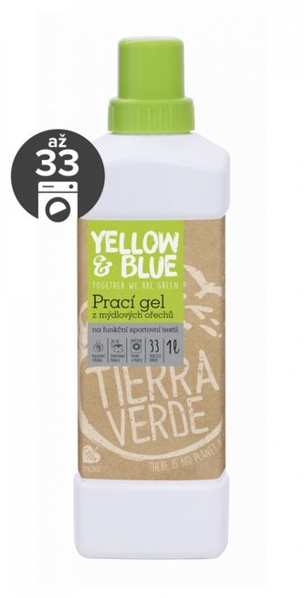 Yellow&Blue Prací gél na funkčný textil (1 l) - bio, s prídavkom striebra