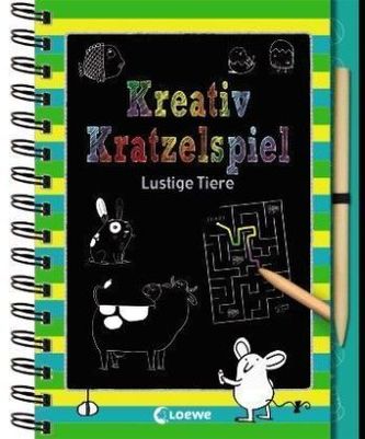 Kreativ-Kratzelspiel - Lustige Tiere