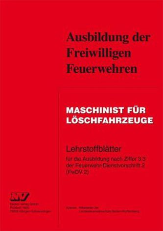 Maschinist für Löschfahrzeuge
