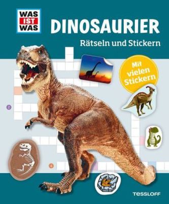 Dinosaurier, Rätseln und Stickern