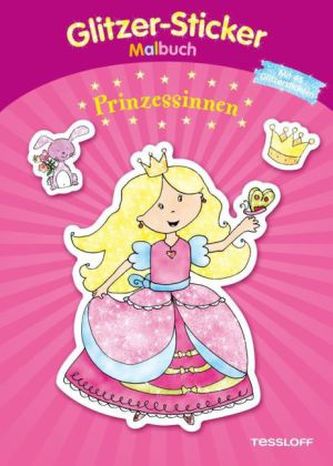 Glitzer-Sticker Malbuch. Prinzessinnen