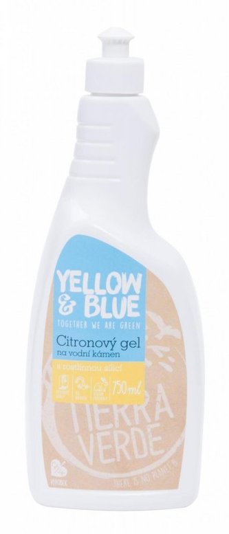 Yellow&Blue Citronový gel na vodní kámen (750 ml) - s citronovou silicí
