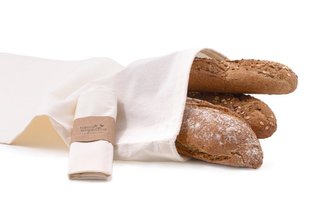 Casa Organica Plátěný sáček - velký (balení po 3 ks) - z biobavlny, s utahovací šňůrkou