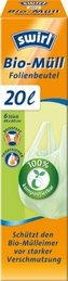 Swirl Bio kompostovatelné pytle s uchy (6ks) - 20 l