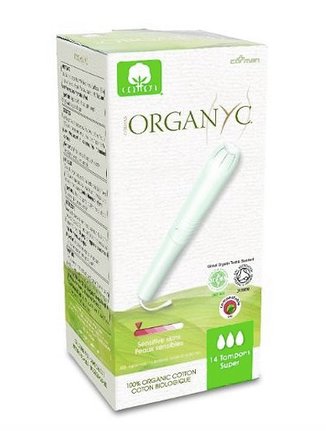 Organyc Tampony s aplikátorem Super (14 ks) - 100% z biobavlny, 3 kapičky