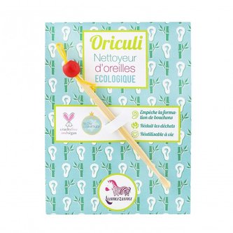 Lamazuna Oriculi zero waste bambusový čistič uší - červený (1 ks) - jeden na celý život