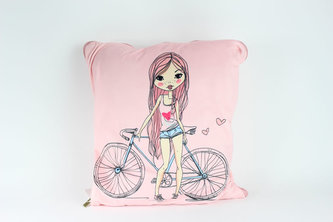 Deka v polštáři Dívka s kolem