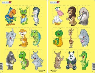 Puzzle Zvířátka 9 dílků