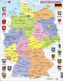 Puzzle Mapa Německa 48 dílků