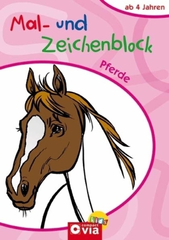 Mal- und Zeichenblock Pferde