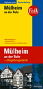 Falk Plan Stadtplan Extra Standardfaltung Mülheim an der Ruhr mit Ortsteilen von