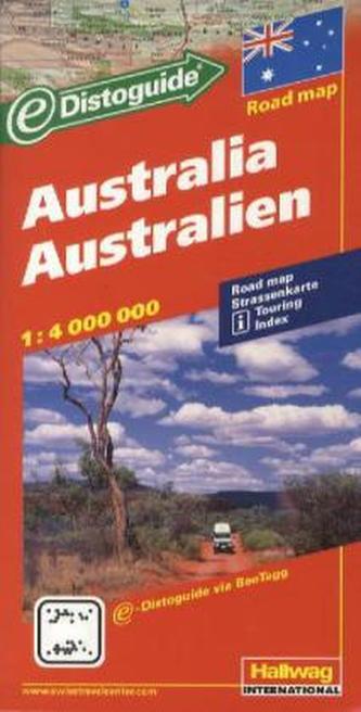 Hallwag Straßenkarte Australien. Australia. Australie