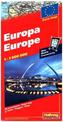 Hallwag Straßenkarte Europa. Europe