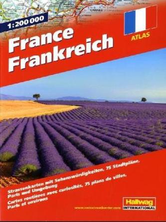 Hallwag Atlas Frankreich. Hallwag Atlas France