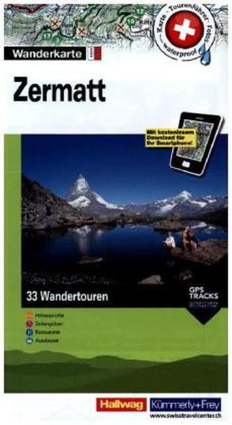 Hallwag Wanderkarte Zermatt