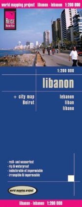 World Mapping Project Libanon. Lebanon. Liban; Libano