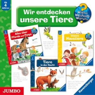 Wir entdecken unsere Tiere, 3 Audio-CDs