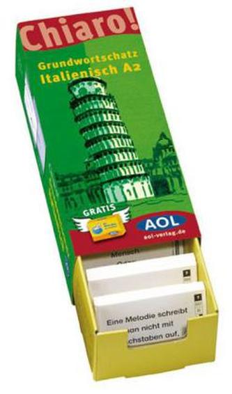 Chiaro! Grundwortschatz Italienisch A2, Lernarten (DIN A8)