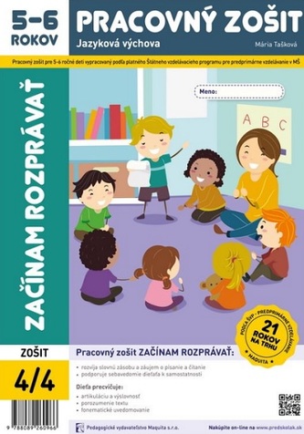Začínam rozprávať - Pracovný zošit 5-6 rokov