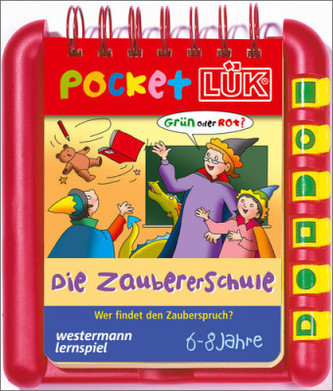 Die Zaubererschule: Wer findet den Zauberspruch?, Kontrollgerät mit Spiralbuchblock