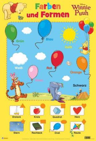 Disney Lernposter - Winnie Puuh - Farben und Formen