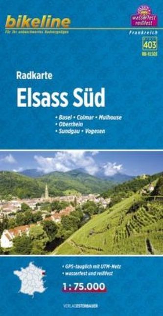 Bikeline Radkarte Elsass Süd