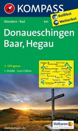 Kompass Karte Donaueschingen, Baar, Hegau
