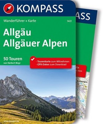 Kompass Wanderführer Allgäu, Allgäuer Alpen, m. Karte
