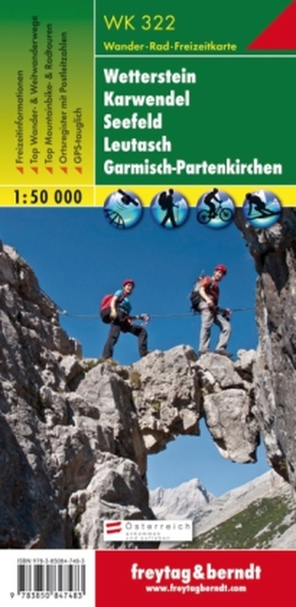 Freytag & Berndt Wander-, Rad- und Freizeitkarte Wetterstein, Karwendel, Seefeld, Leutasch, Garmisch-Partenkirchen