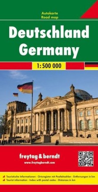 Freytag & Berndt Autokarte Deutschland 1:500.000. Alemania. Duitsland; Germany; Allemagne; Germania