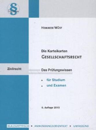 Gesellschaftsrecht, Karteikarten