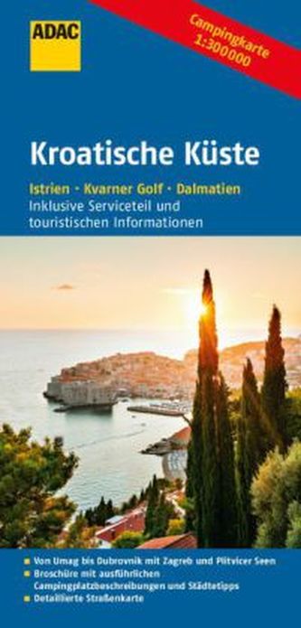 ADAC Karte Campingkarte Kroatische Küste